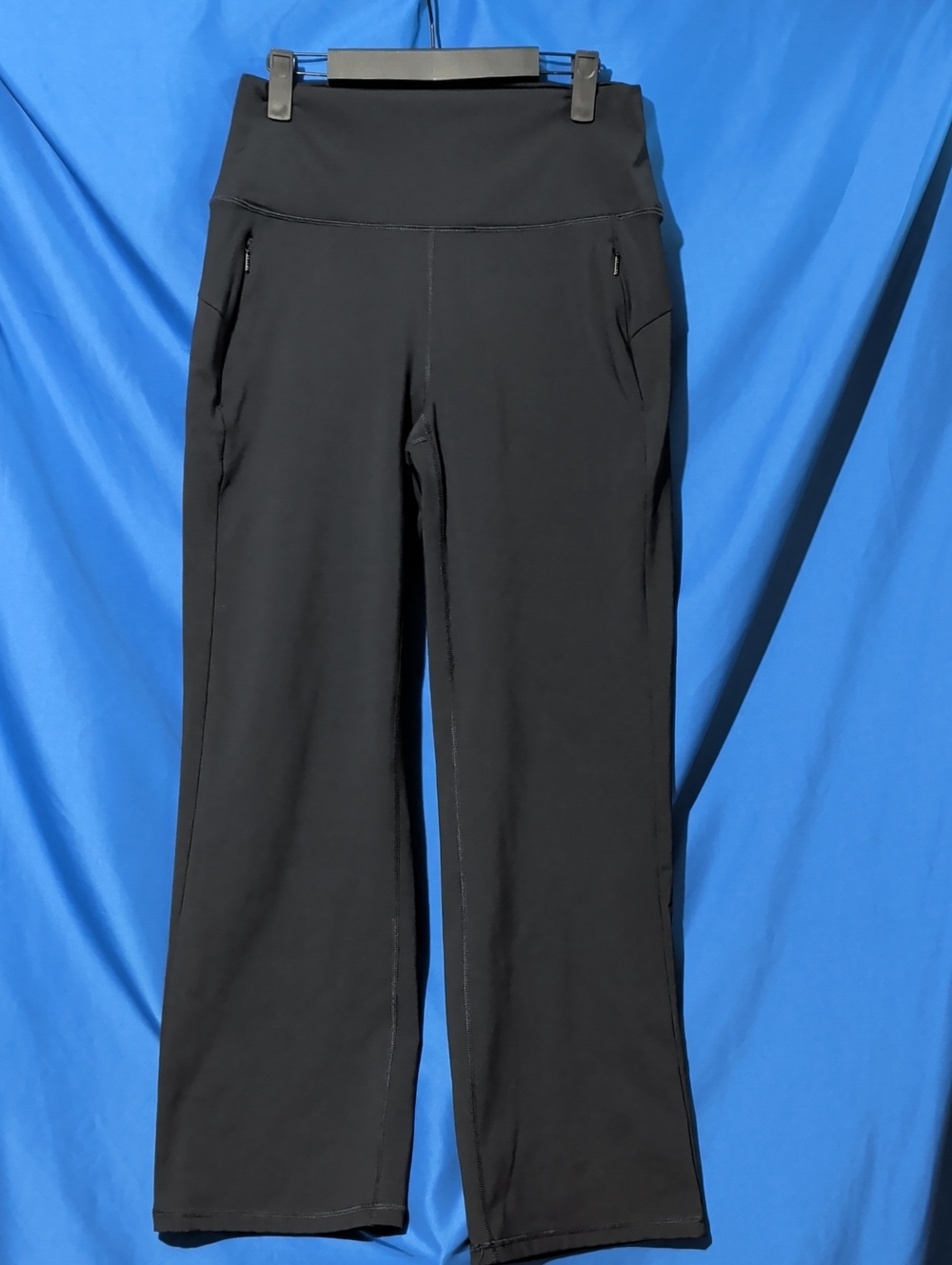 Spyder Large Black Wide-Leg Active Pants with Zipper Pockets